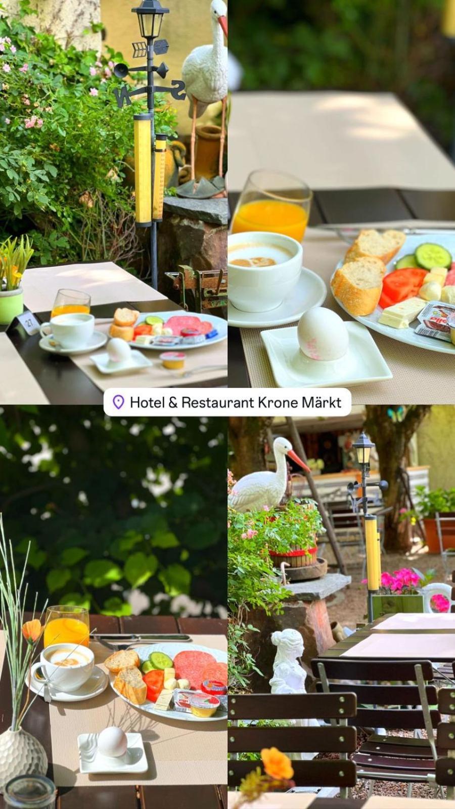 Hotel & Restaurant Krone Maerkt 바일암라인 외부 사진